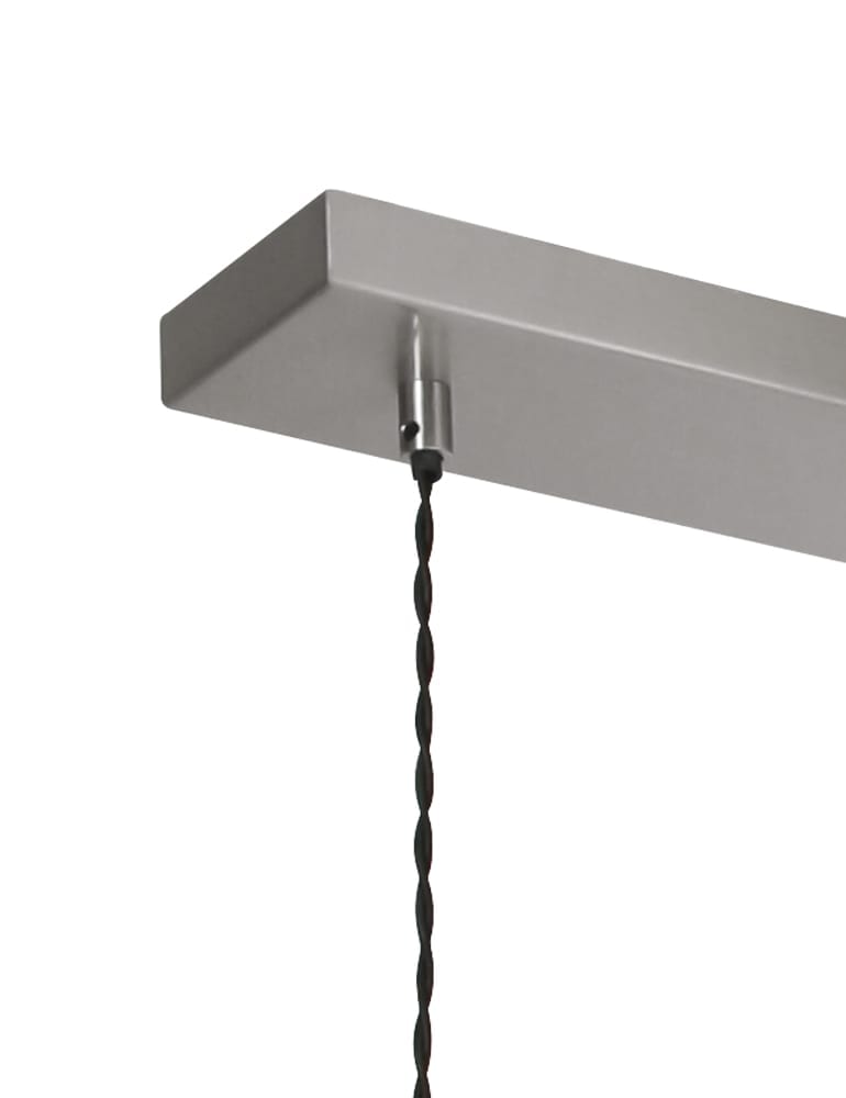 Cette suspension à trois lampes ampoules en verre Steinhauer Elegance LED acier – Image 5