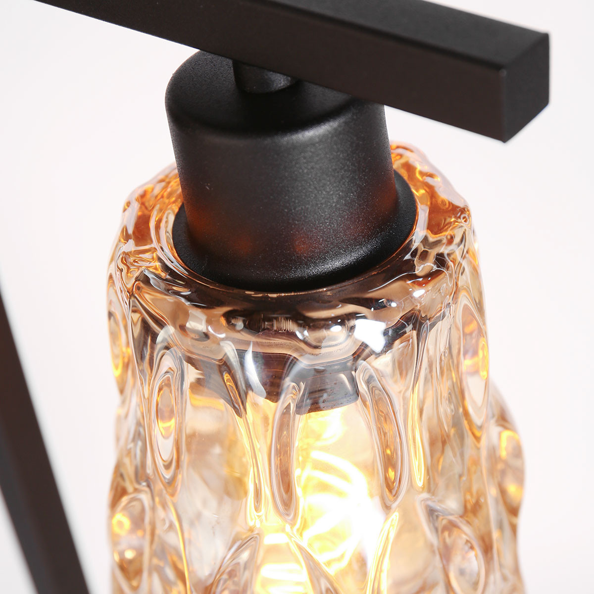Chic Lampe de Table en Verre Ambre Steinhauer Vidrio noir – Image 4