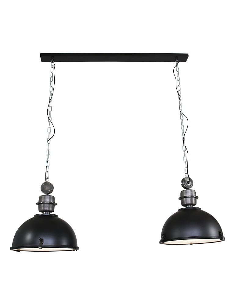 Double lampe suspendue industrielle Steinhauer Bikkel Duo – Image 8
