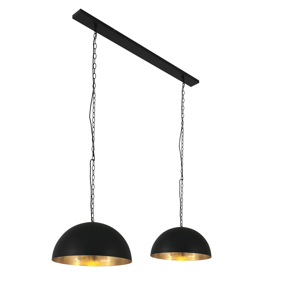 Double suspension demi-sphère Steinhauer Semicirkel noir et dorée – Image 11
