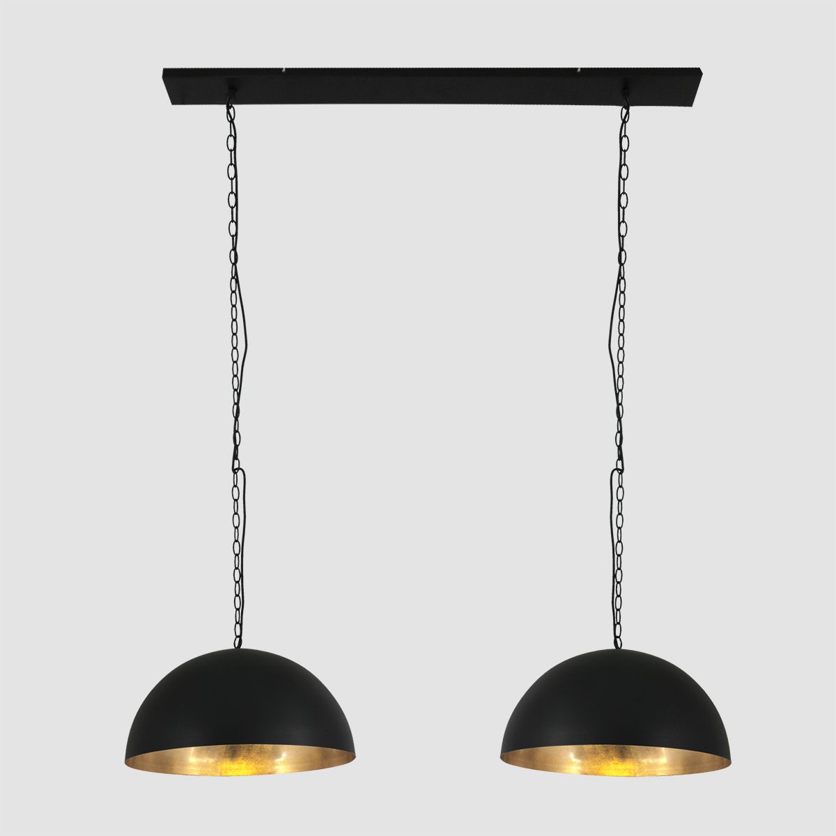 Double suspension demi-sphère Steinhauer Semicirkel noir et dorée – Image 15