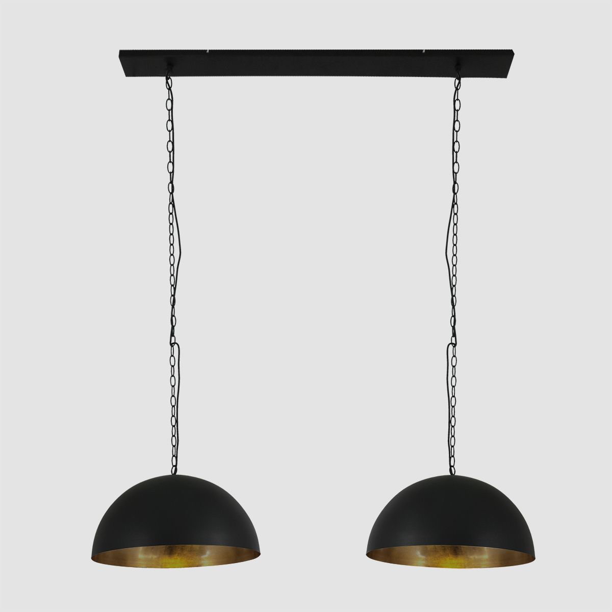 Double suspension demi-sphère Steinhauer Semicirkel noir et dorée – Image 16