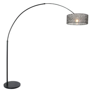 elegant-lampadaire-noir-steinhauer-sparkled-light-acier-et-transparent-9834zw-2