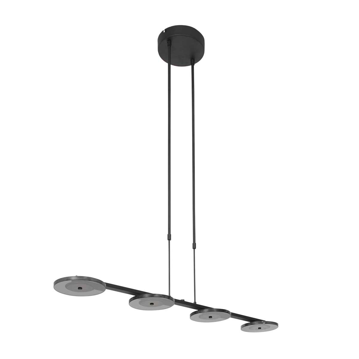 Élégante lampe LED Steinhauer Turound verre fumé et noir – Image 10