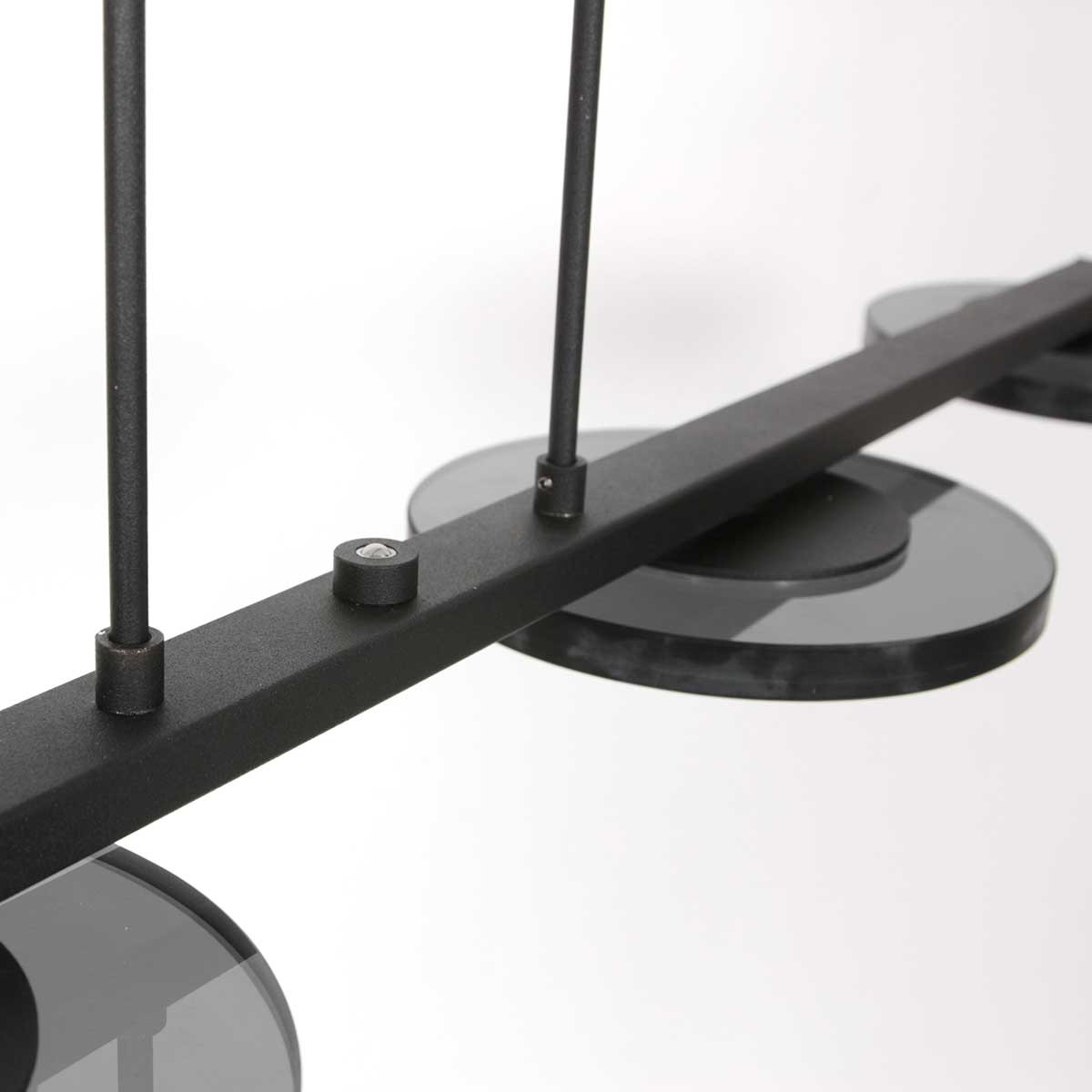 Élégante lampe LED Steinhauer Turound verre fumé et noir – Image 11