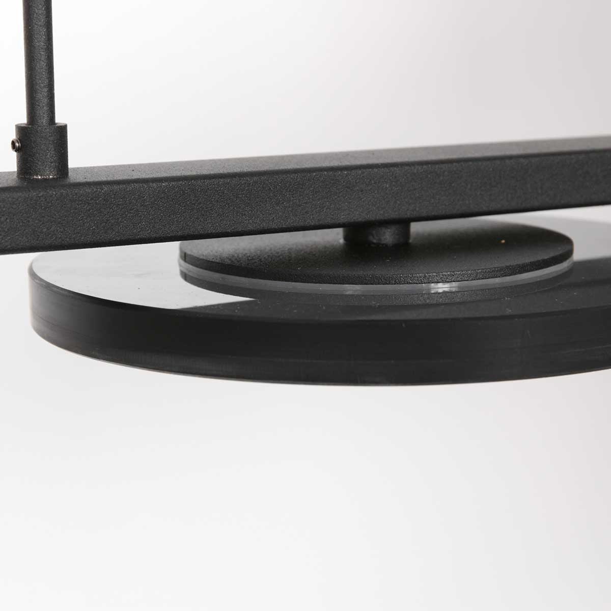 Élégante lampe LED Steinhauer Turound verre fumé et noir – Image 5