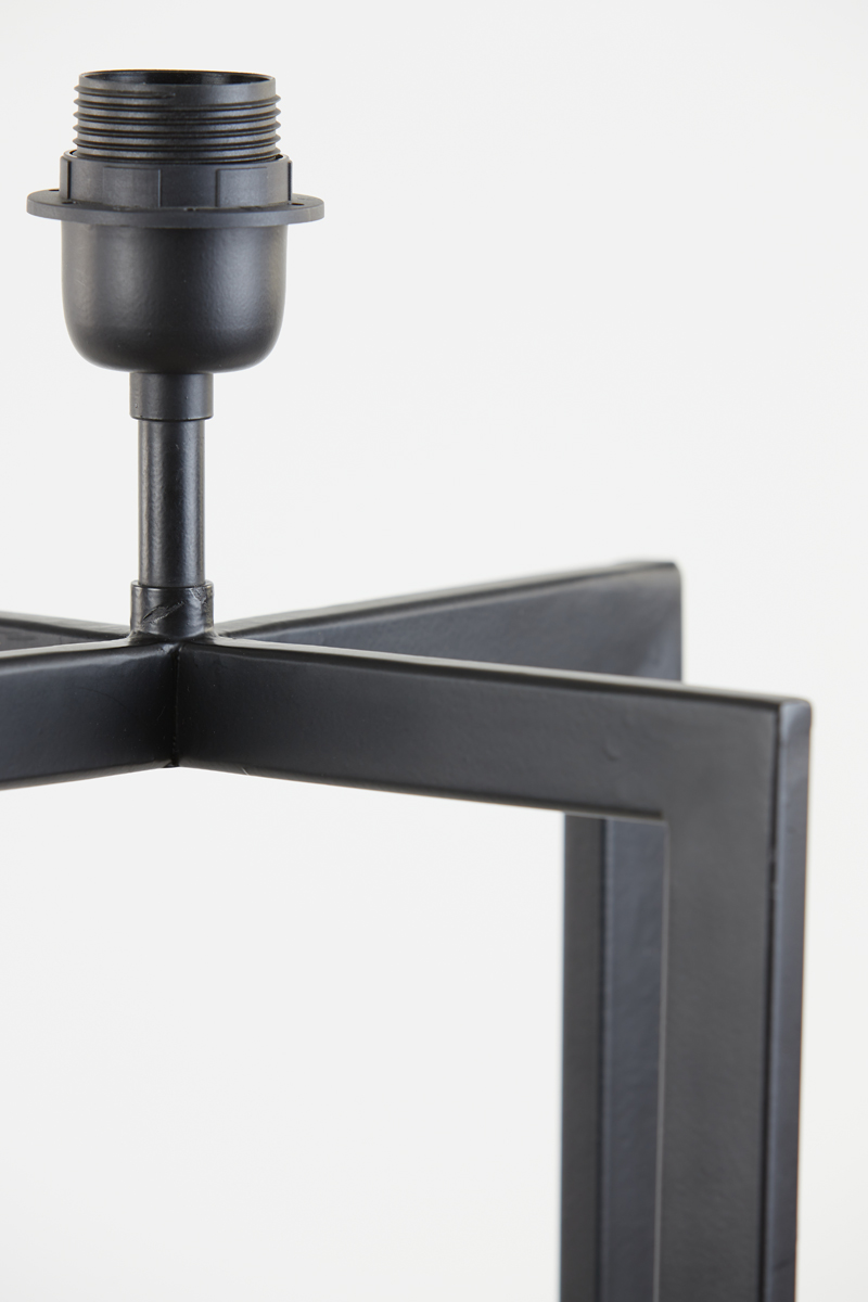 Base de lampe industrielle noire rectangulaire Light & Living Mace – Image 10