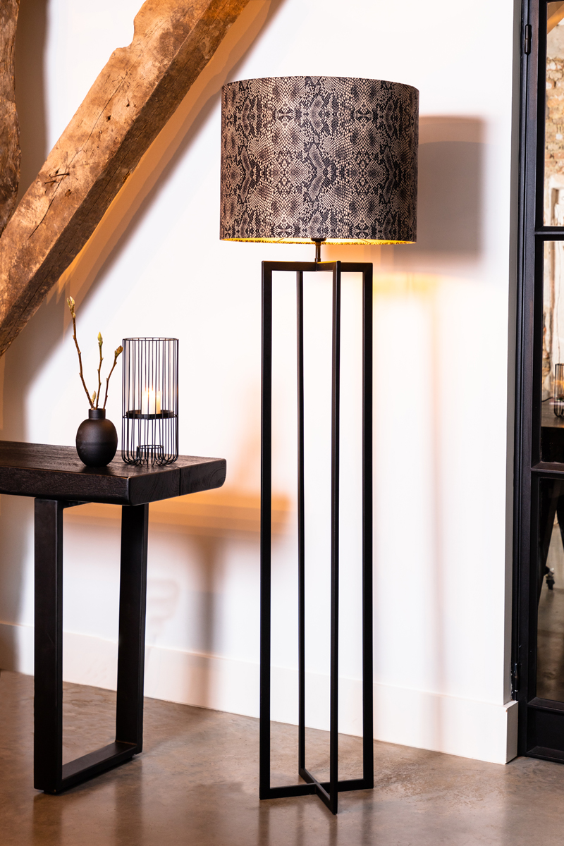 Base de lampe industrielle noire rectangulaire Light & Living Mace – Image 6