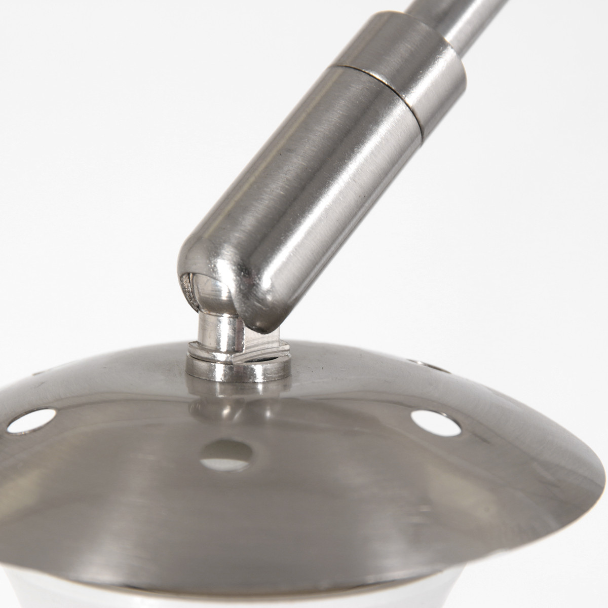 Grande applique arquée orientable Steinhauer Sparkled Light acier et lin blanc – Image 10