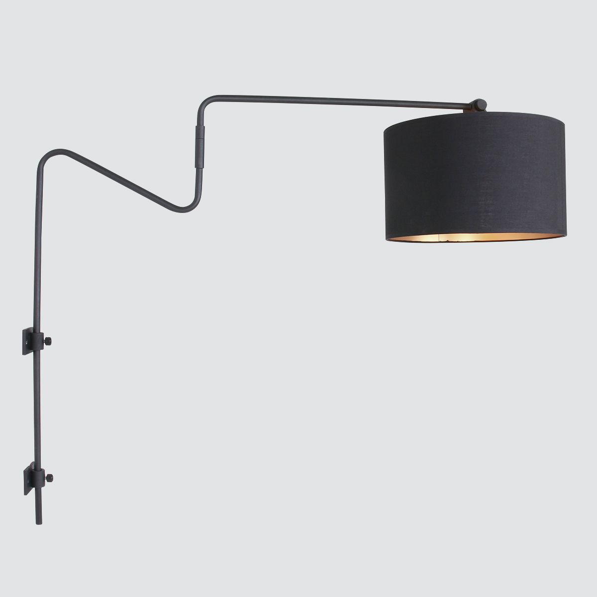 Grande applique avec abat-jour noir et doré Anne Lighting Linstrøm – Image 11