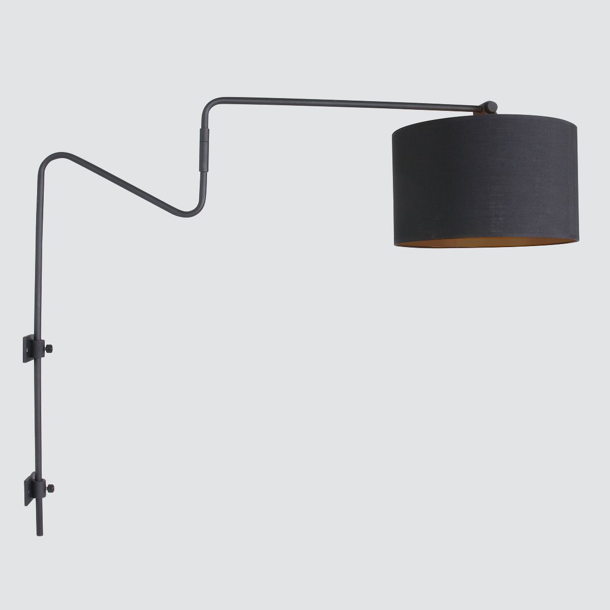 Grande applique avec abat-jour noir et doré Anne Lighting Linstrøm – Image 12