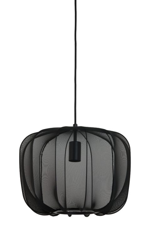 Suspension rétro noire à mailles fines Light & Living Plumeria – Image 2