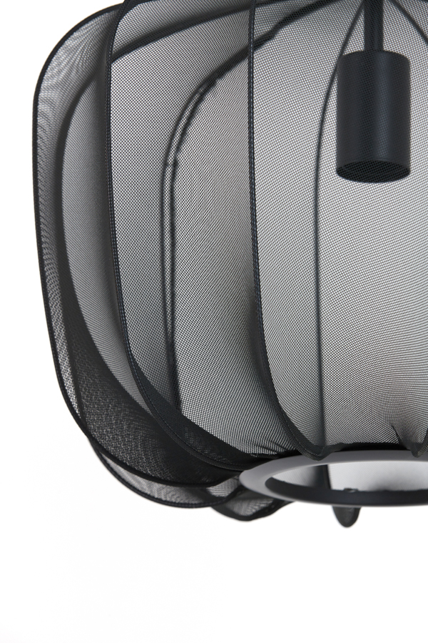 Suspension rétro noire à mailles fines Light & Living Plumeria – Image 4