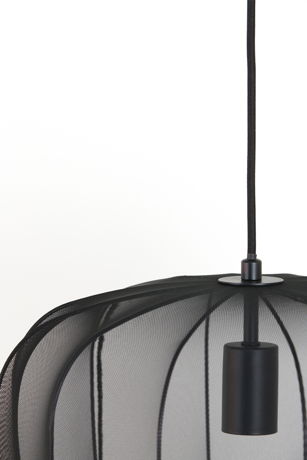 Suspension rétro noire à mailles fines Light & Living Plumeria – Image 5