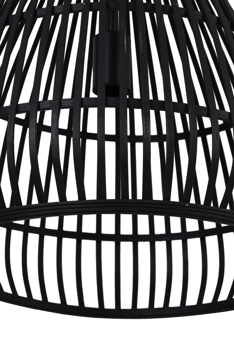 Suspension rustique noire en bois Light & Living Timaka – Image 7