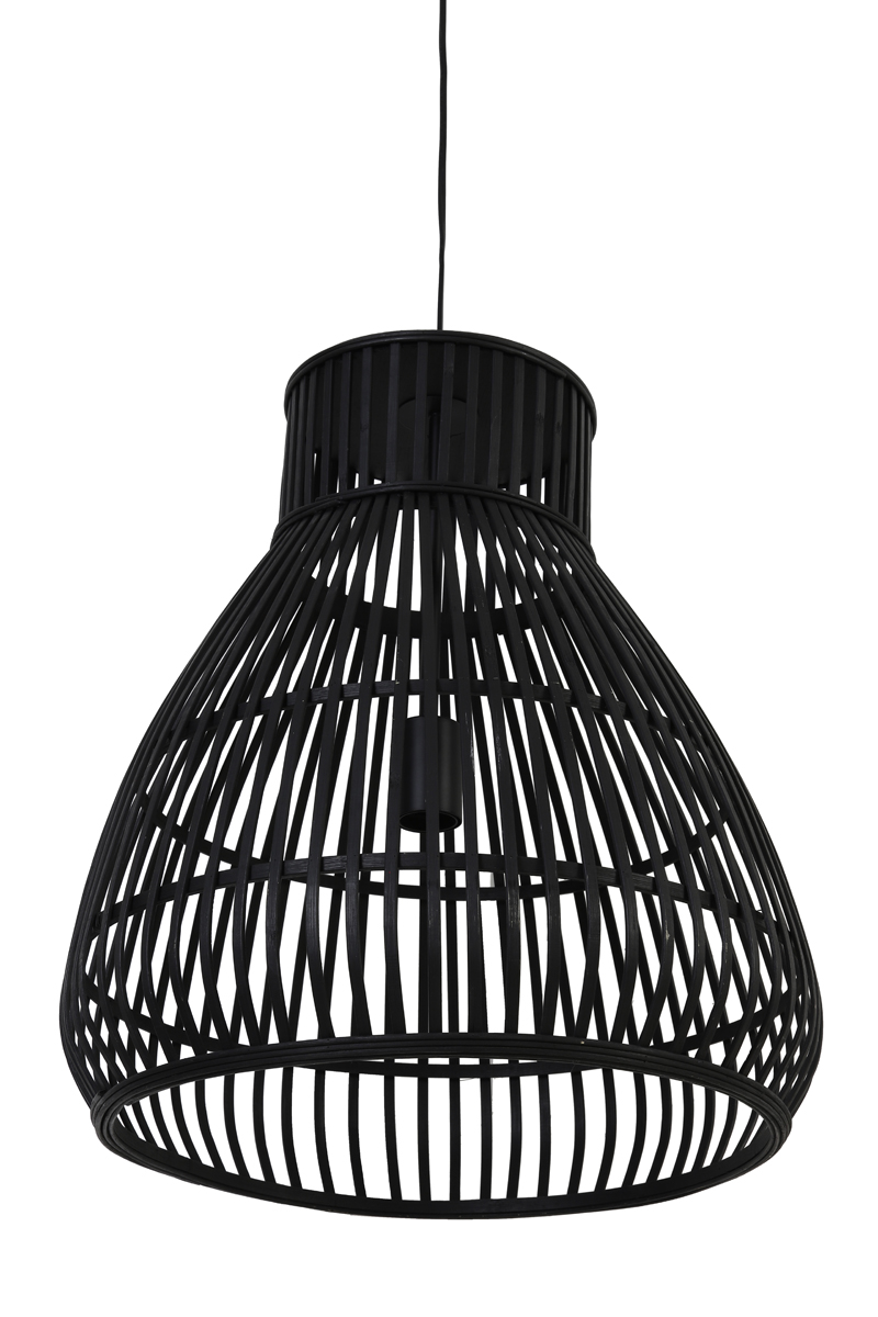 Suspension rustique noire en bois Light & Living Timaka – Image 8