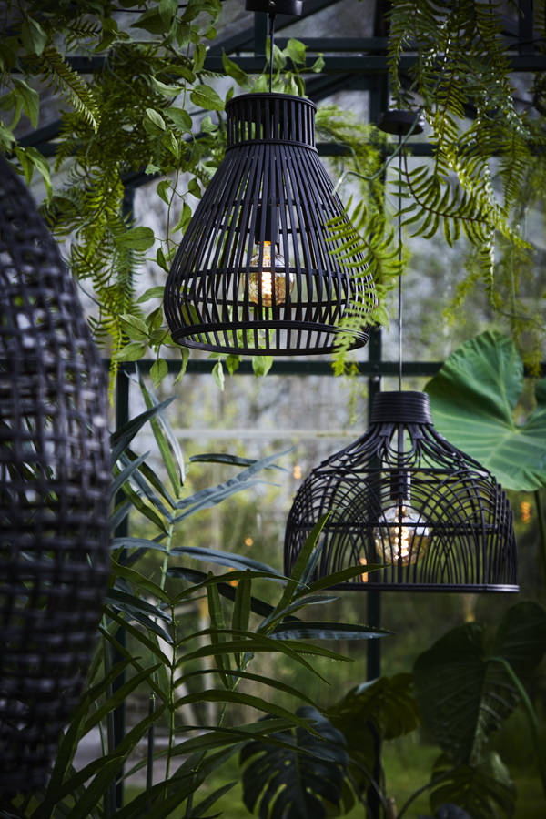 Suspension rustique noire en bois Light & Living Timaka – Image 9