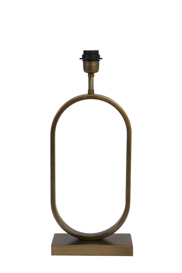 Base de lampe design ovale en bronze Light & Living Jamiri – Image 2