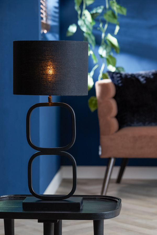 Base de lampe noire tendance Light & Living Lutika – Image 9