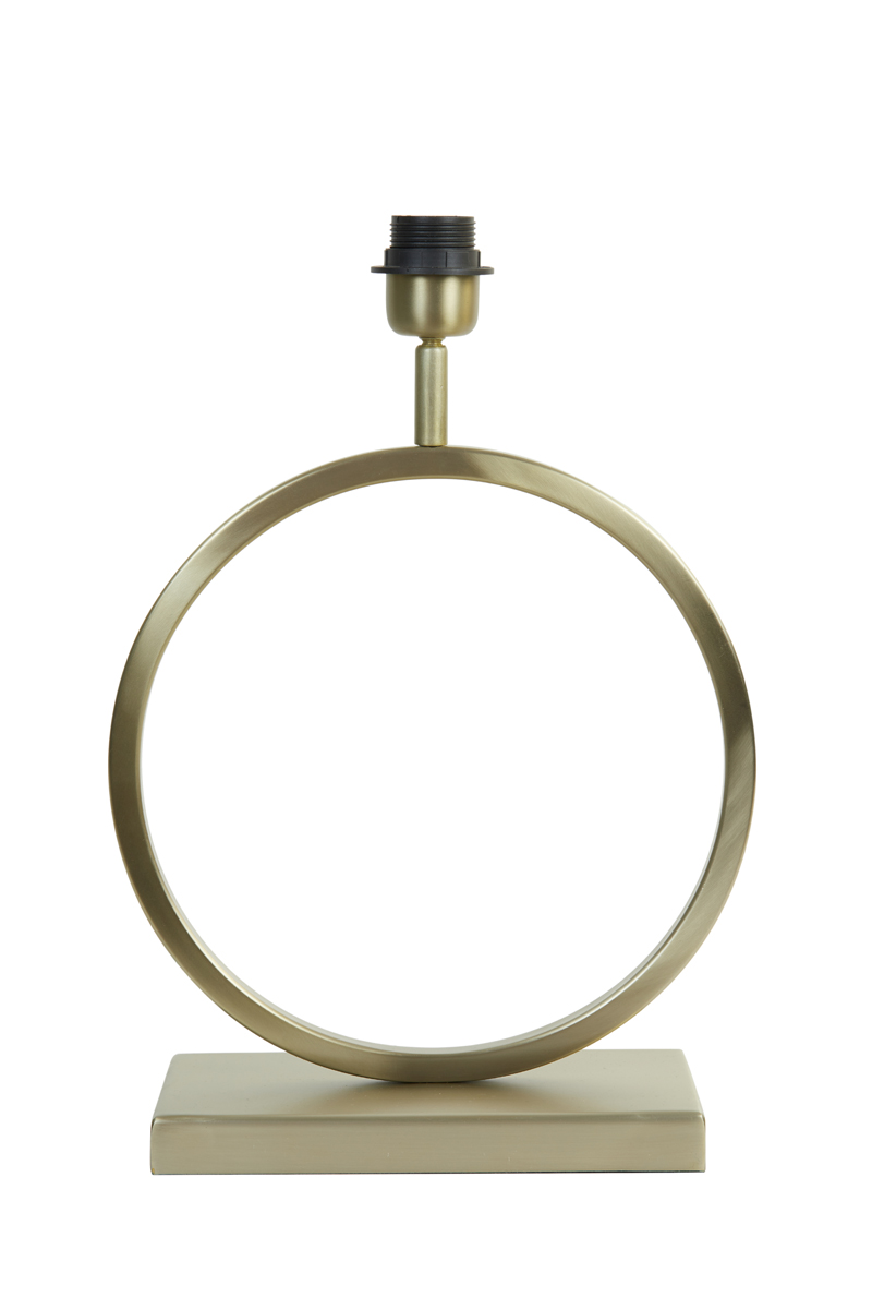 Base de lampe ronde dorée moderne Light & Living Liva – Image 3
