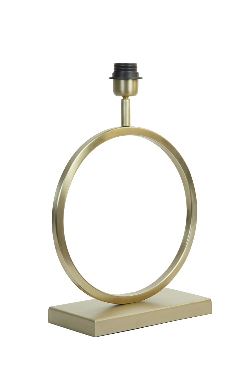 Base de lampe ronde dorée moderne Light & Living Liva – Image 4