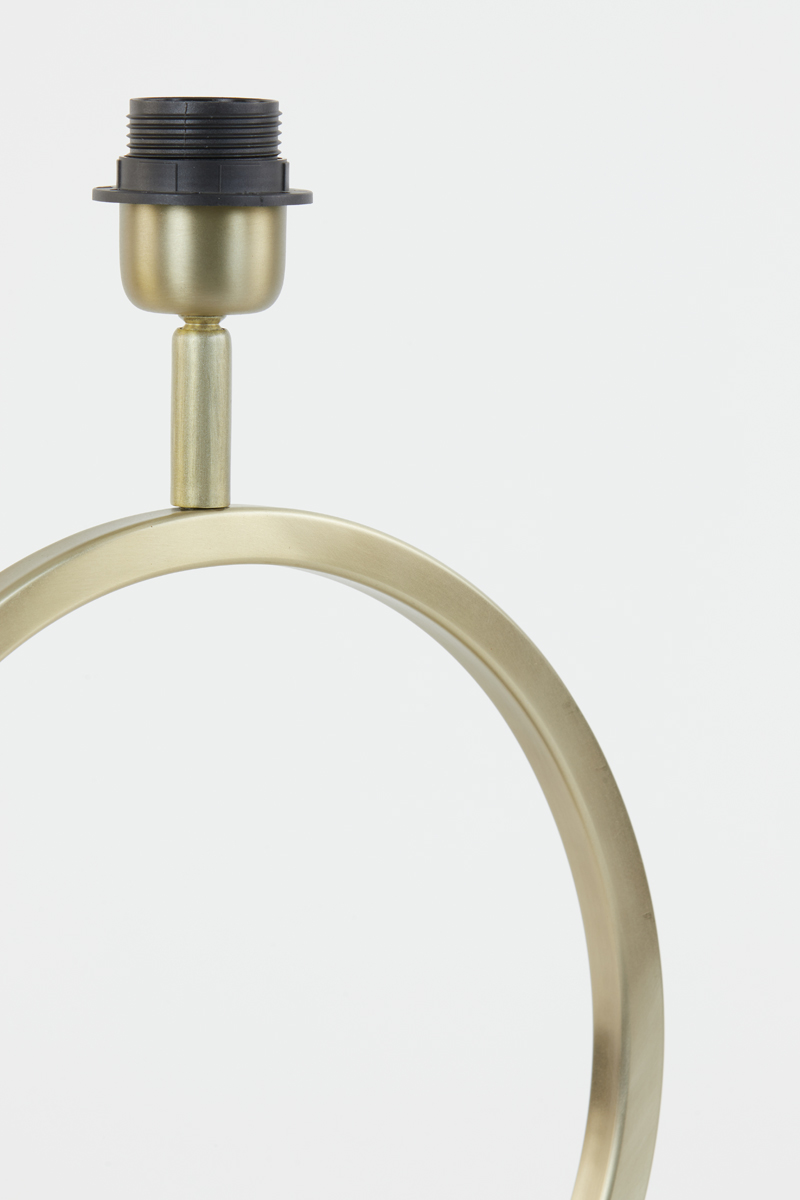 Base de lampe ronde dorée moderne Light & Living Liva – Image 7