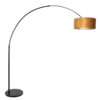 lampadaire-a-abat-jour-ocre-steinhauer-sparkled-light-bleu-et-noir-8129zw