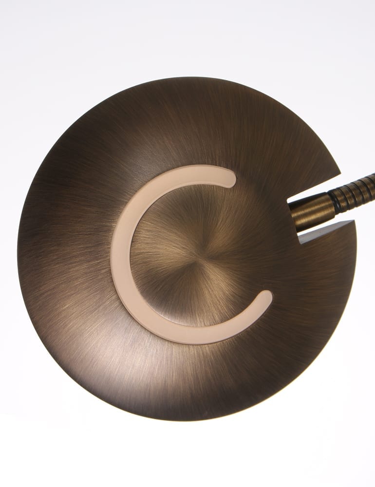 Lampadaire à deux lumières Steinhauer Zenith en bronze – Image 4