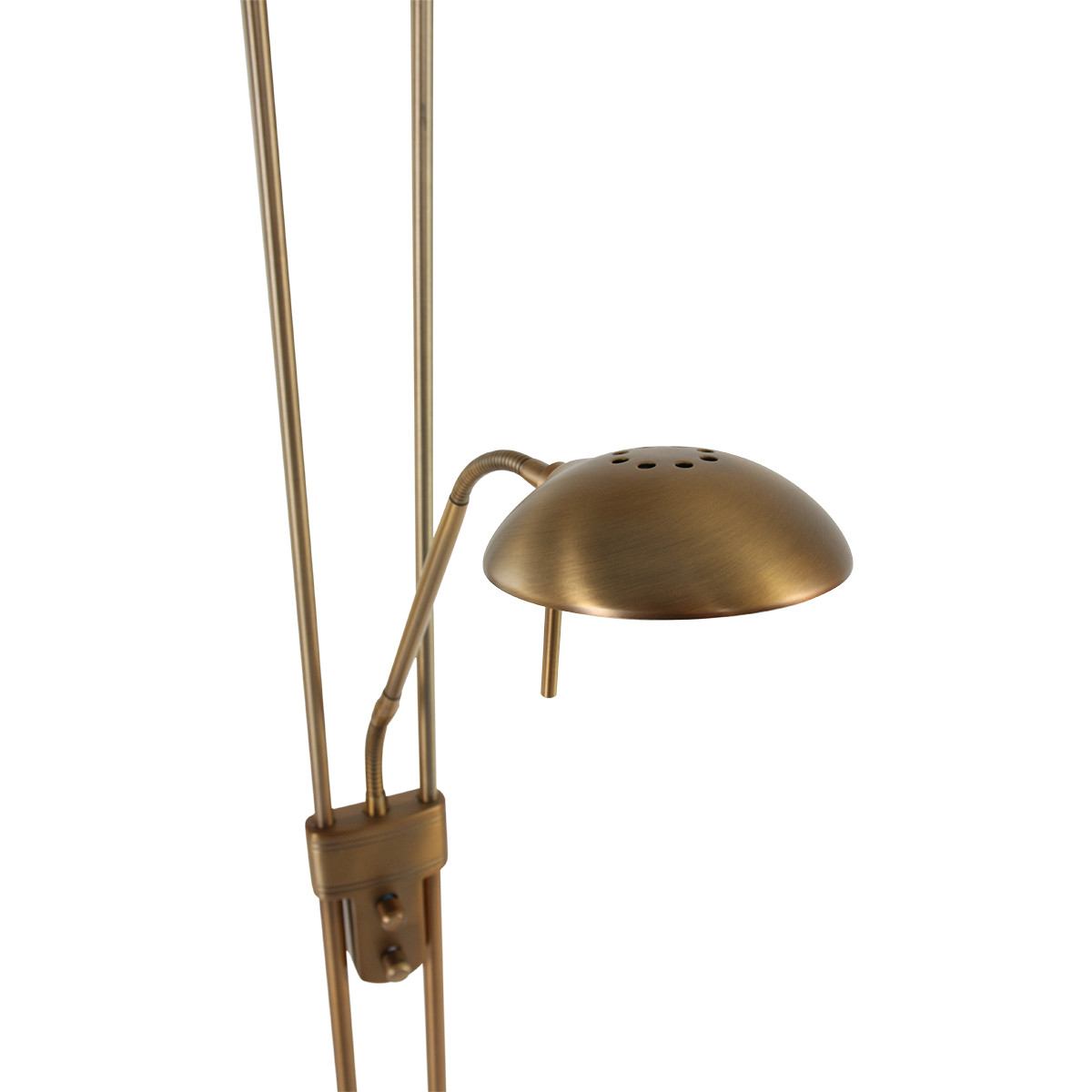 Lampadaire classique bronze bras de lecture réglable Mexlite Biron – Image 7