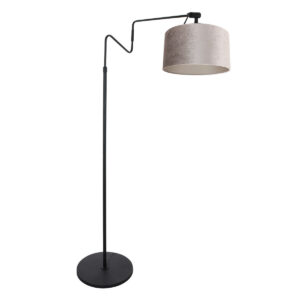 lampadaire-a-reflets-cuivres-steinhauer-linstrøm-argent-et-noir-3731zw