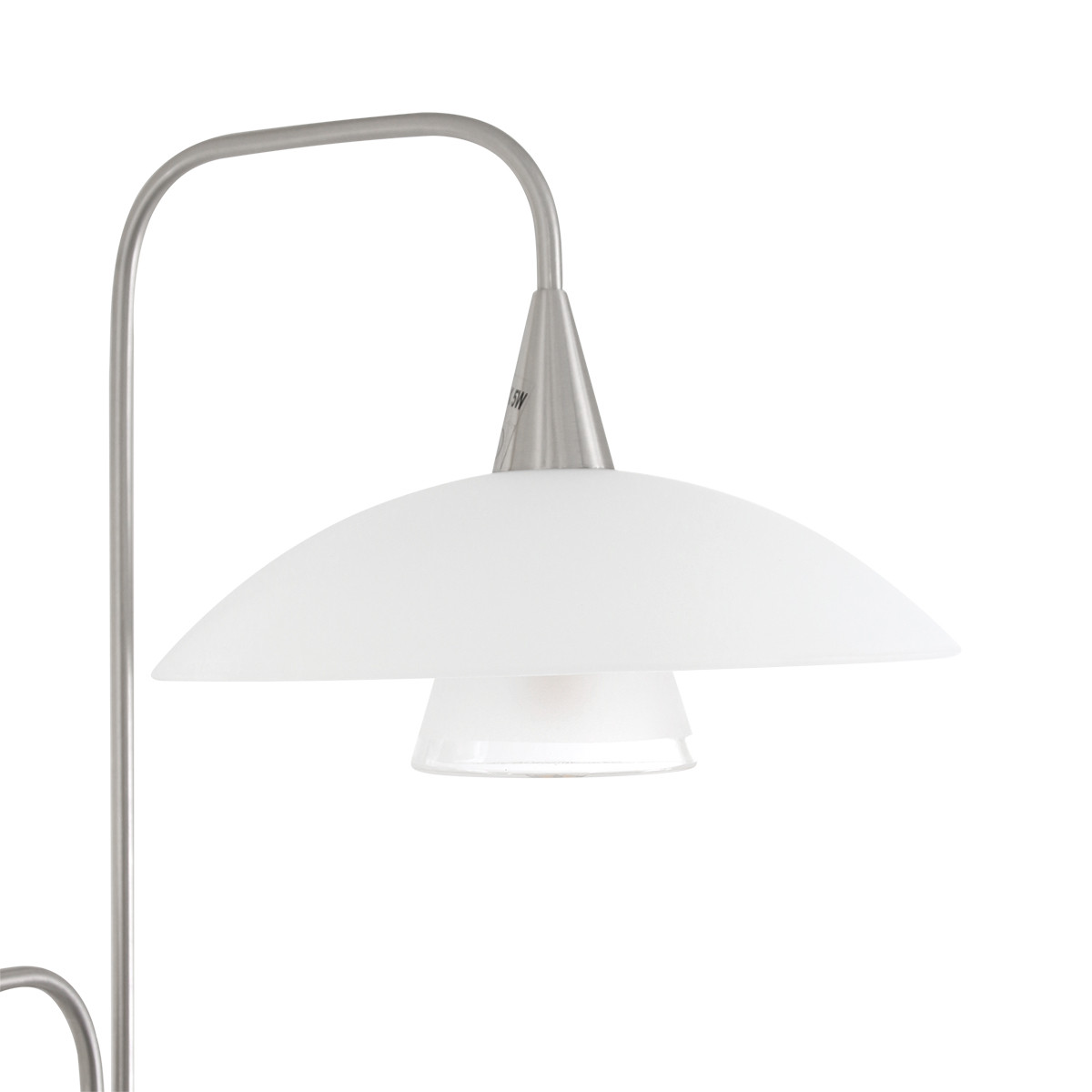 Lampe sur pied classique en métal et verre Steinhauer Tallerken – Image 4