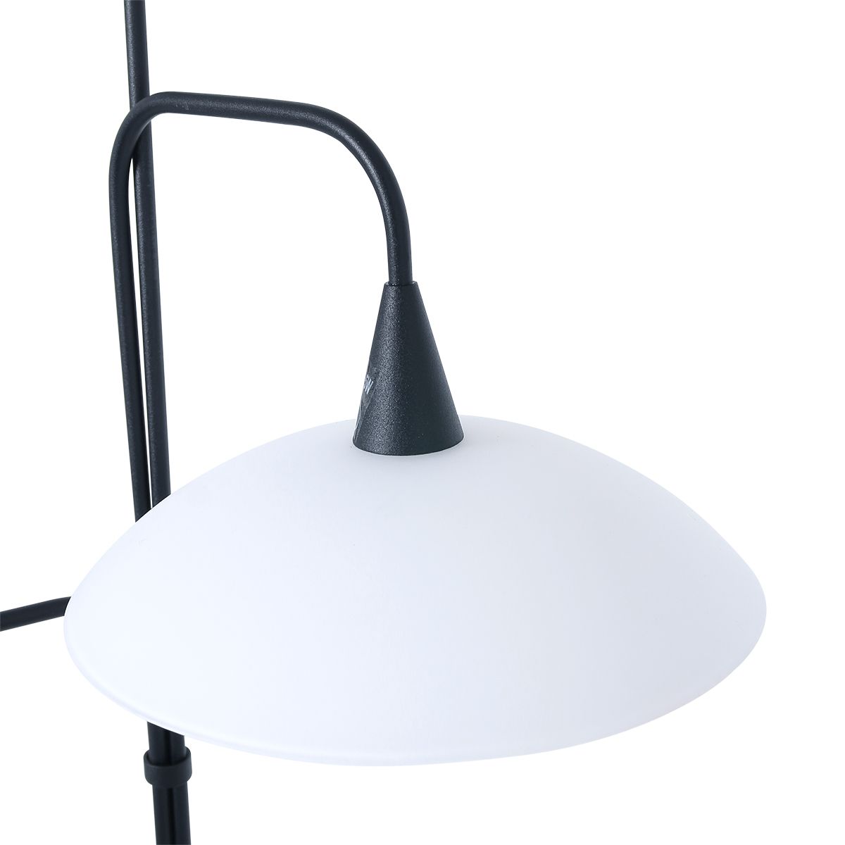 Lampadaire à trois spots en soucoupe Tallerken Steinhauer noir et blanc – Image 12