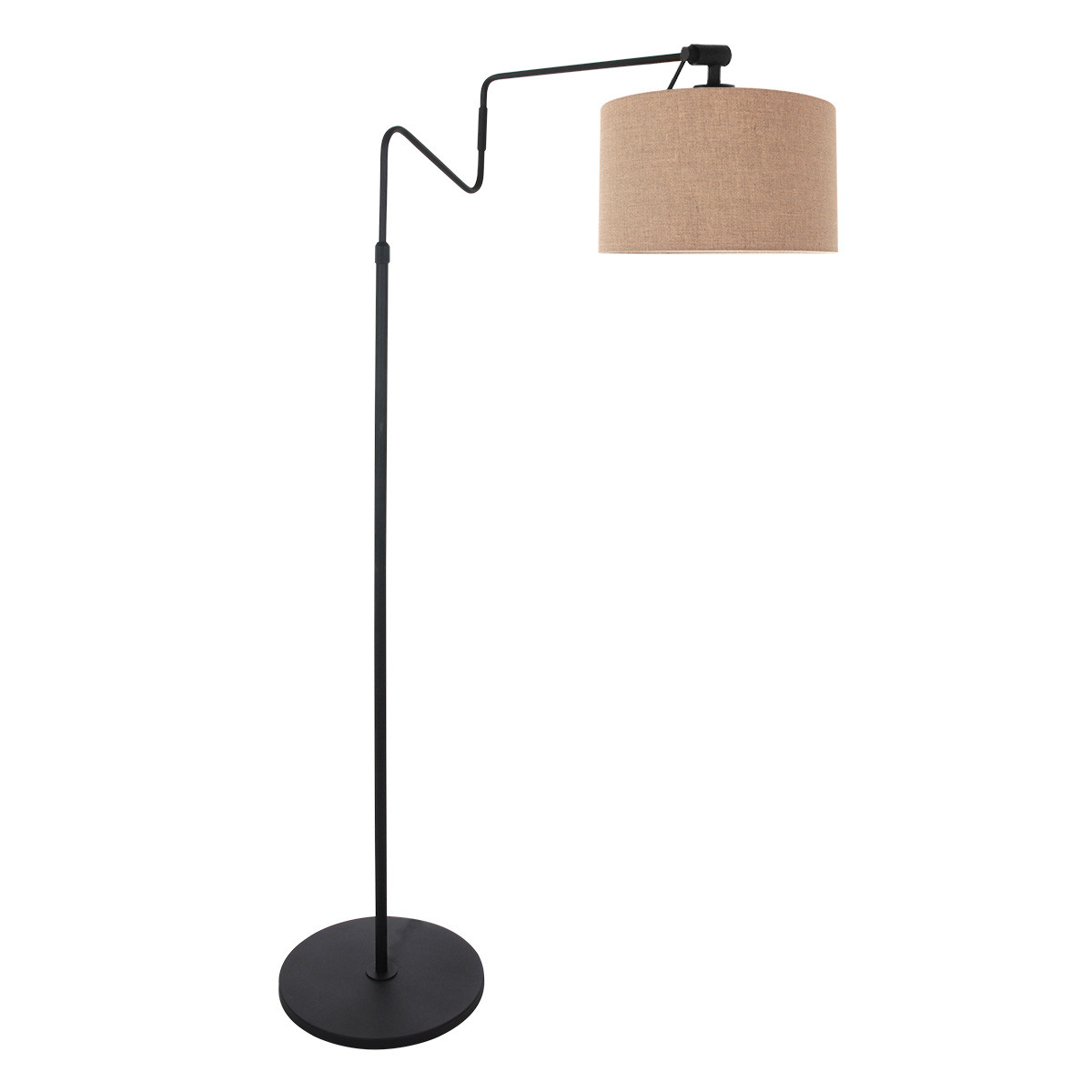 Lampadaire angulaire tendance Steinhauer Linstrøm marron et noir – Image 2