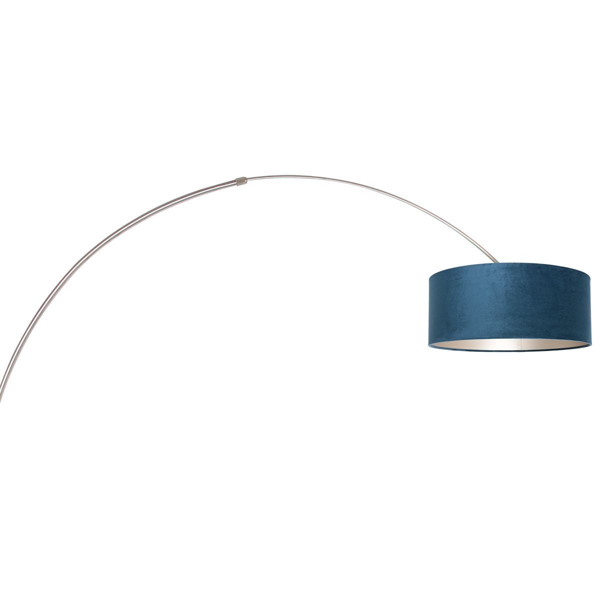 Lampadaire arrondi avec abat-jour bleu Steinhauer Sparkled light transparent – Image 15