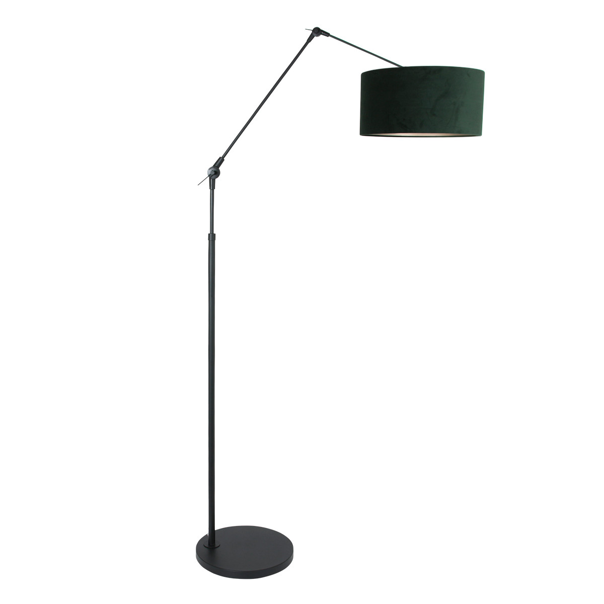 lampadaire-articule-abat-jour-vert-steinhauer-prestige-chic-noir-8115zw