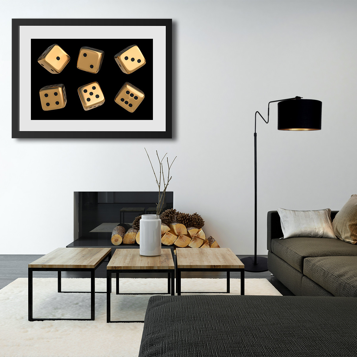 Lampadaire avec abat-jour Anne Lighting Linstrøm noir – Image 4