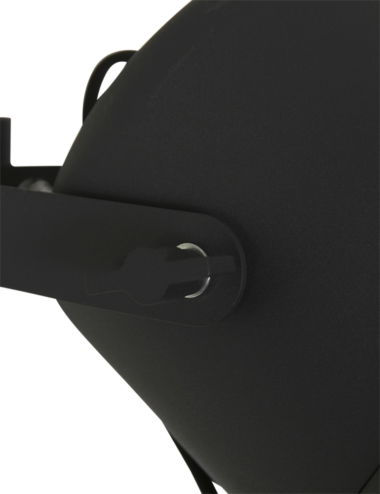 Lampadaire avec grand abat-jour Mexlite Evy noir et or – Image 5