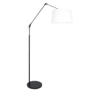 lampadaire-bras-articule-steinhauer-prestige-chic-abat-jour-lin-noir-et-blanc-8184zw