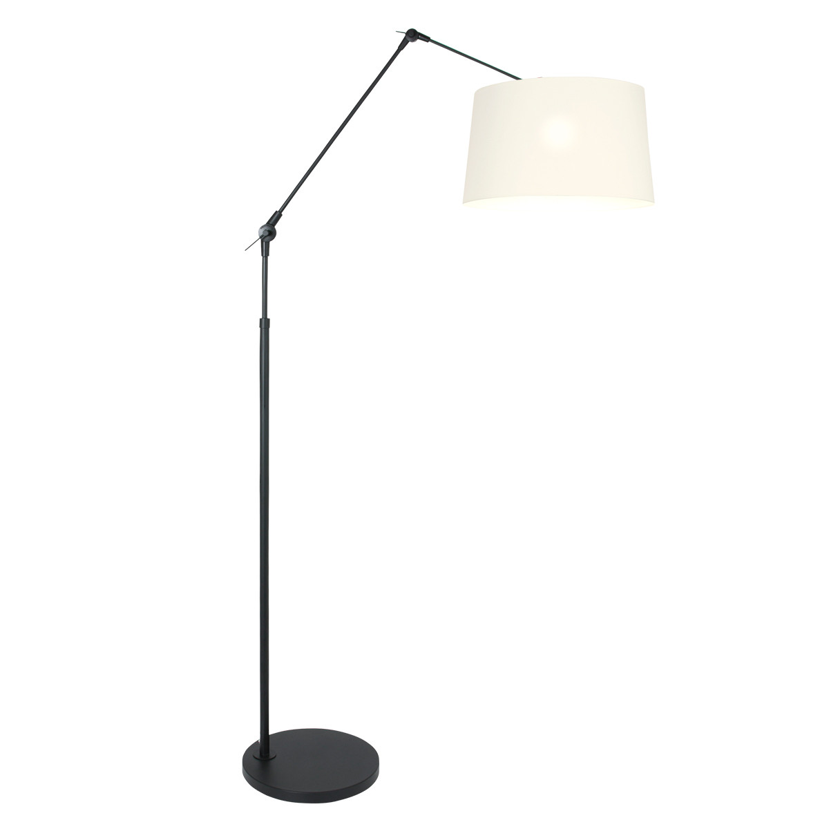 Lampe sur pied noire tendance en métal Steinhauer Prestige Chic – Image 2