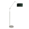 lampadaire-bras-rabattable-en-acier-steinhauer-prestige-chic-abat-jour-vert-8103st