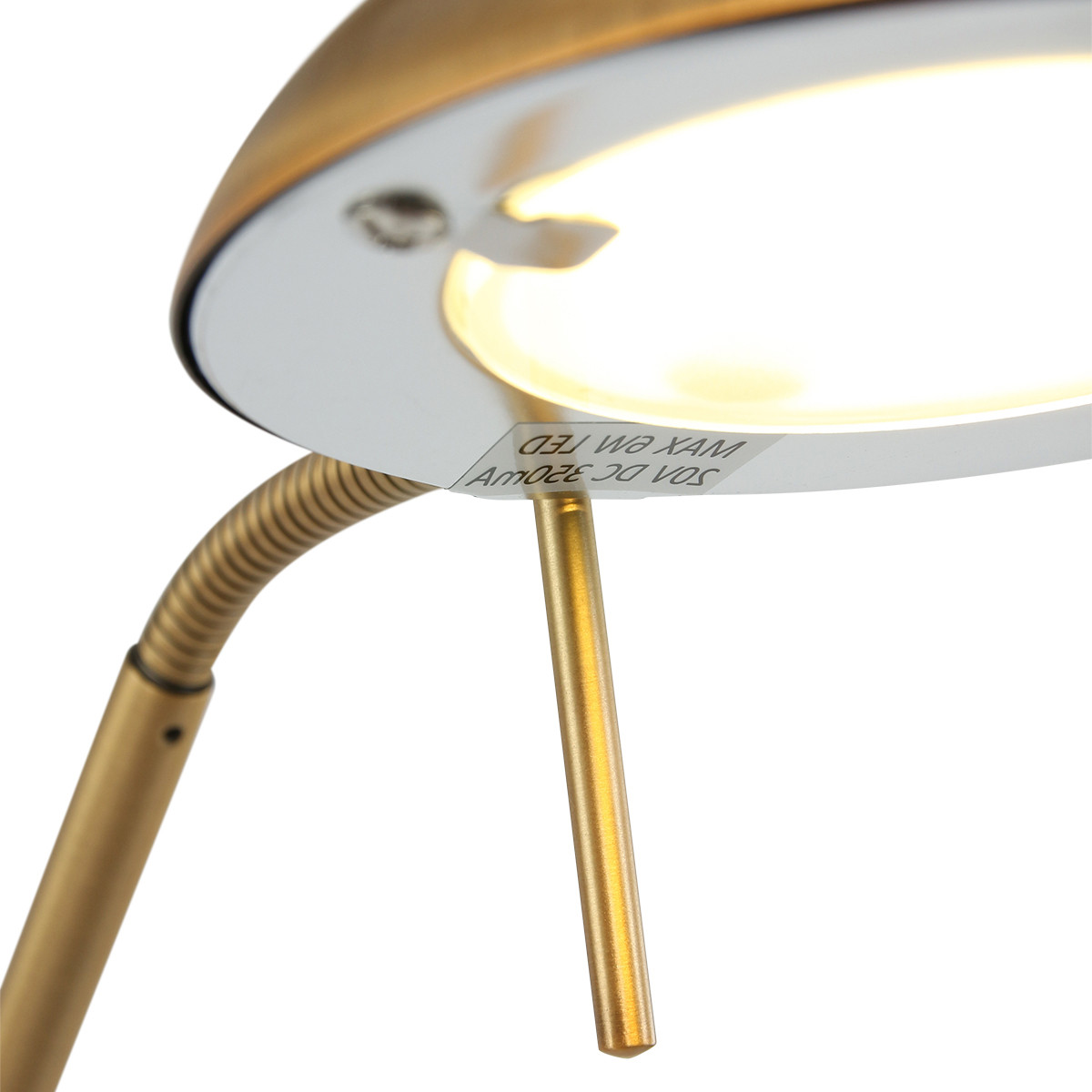 Lampadaire de lecture bronze bras flexible Mexlite Biron – Image 4