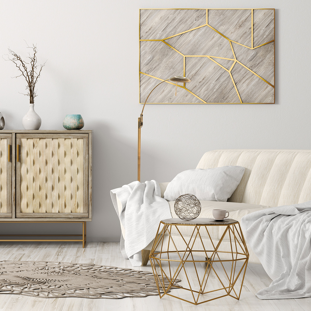 Lampadaire classique à LED Steinhauer Zenith couleur bronze – Image 3