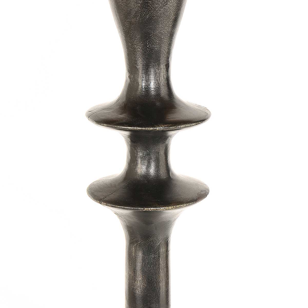 Lampadaire classique argent noir Steinhauer Bois noirantique et argent – Image 4