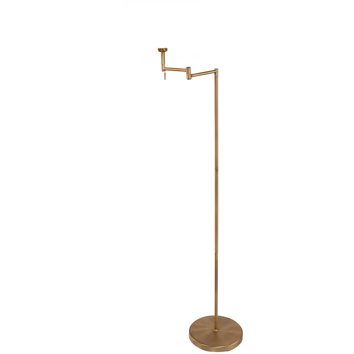 Lampadaire classique en bronze avec abat-jour en lin Mexlite Bella – Image 14