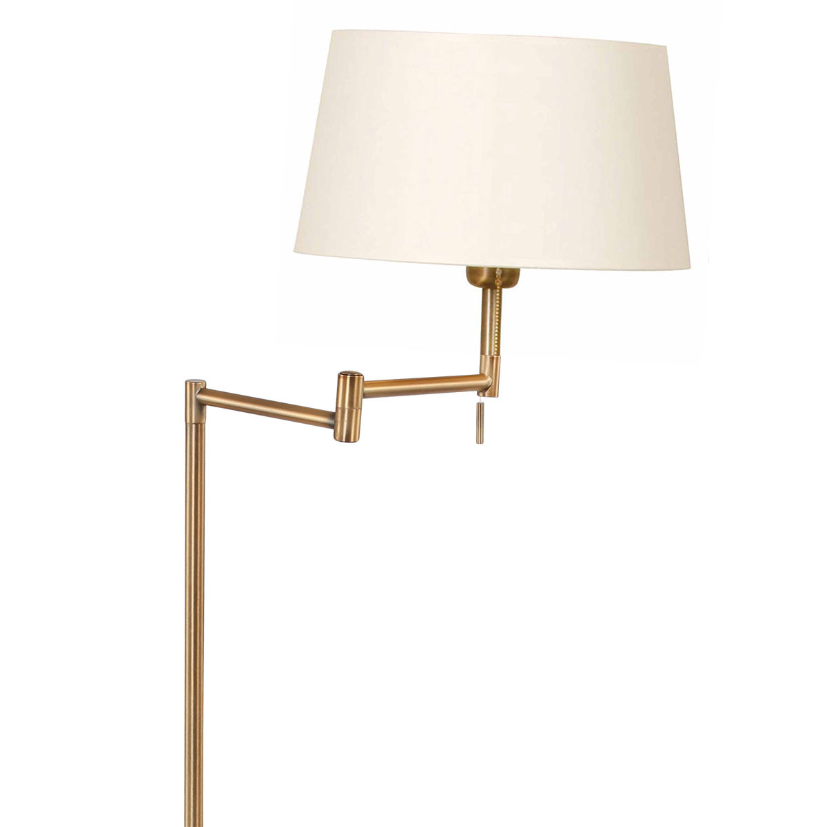 Lampadaire classique en bronze avec abat-jour en lin Mexlite Bella – Image 5