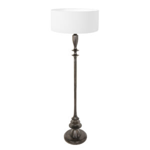 lampadaire-classique-rond-blanc-pied-noir-steinhauer-bois-noirantique-et-opaque-3773zw