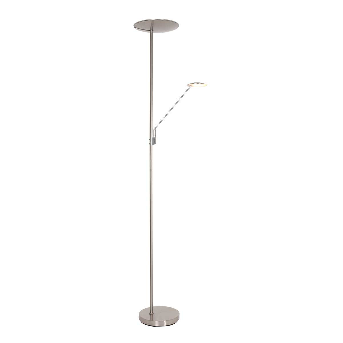 Lampadaire classique Steinhauer Daphne acier uplight – Image 2