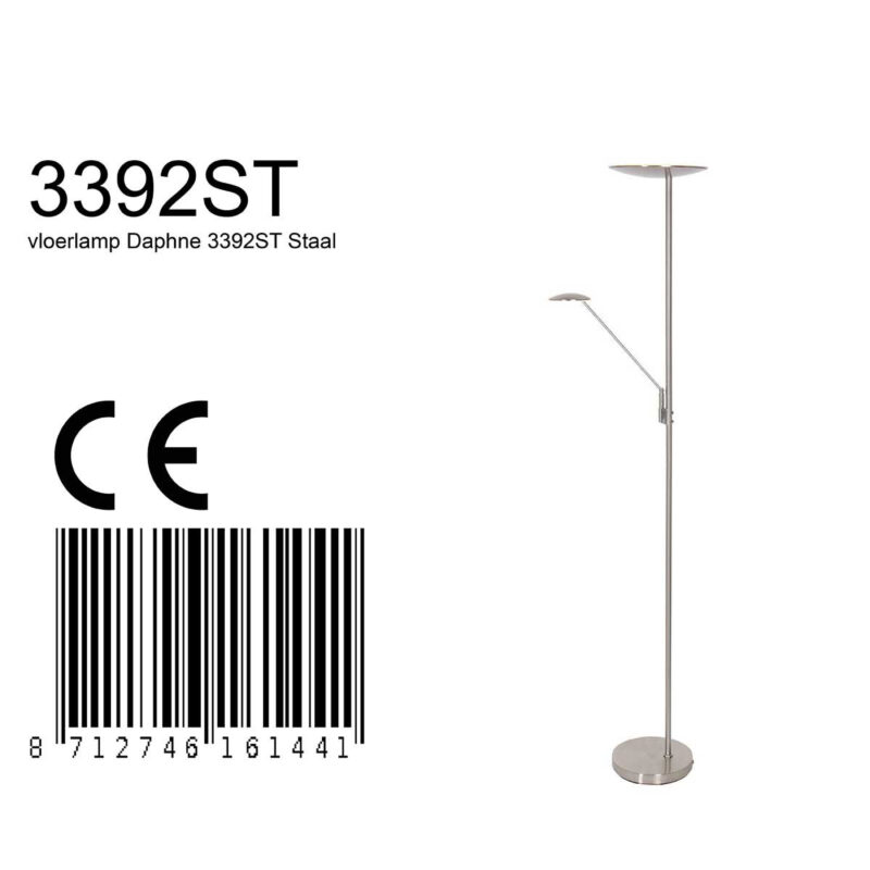 lampadaire-classique-steinhauer-daphne-acier-uplight-3392st-8