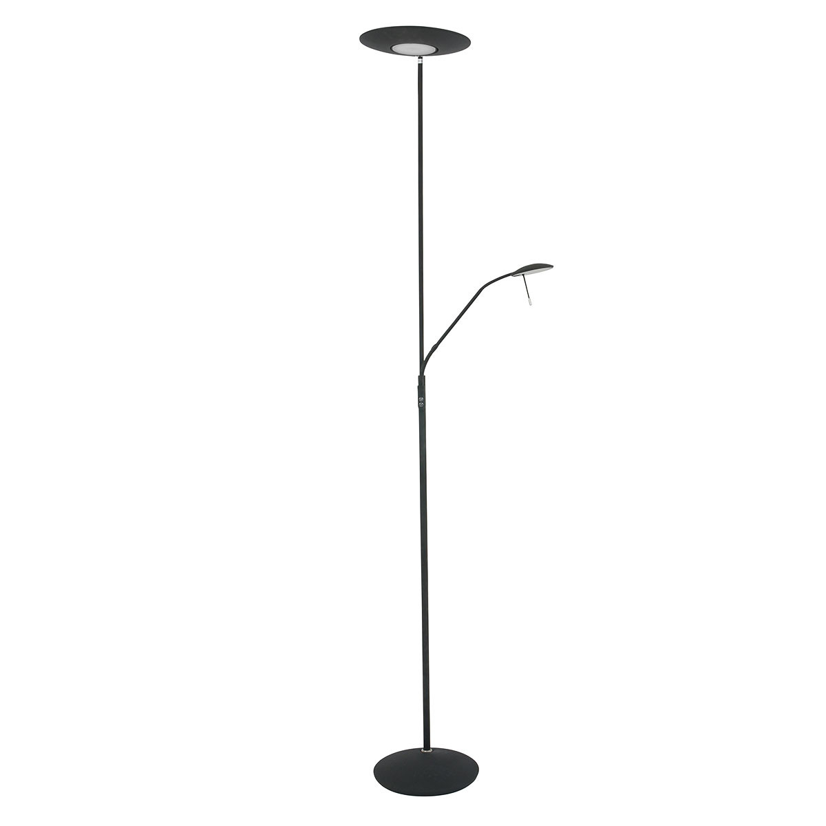 Lampadaire classique Steinhauer Zodiac noir – Image 2