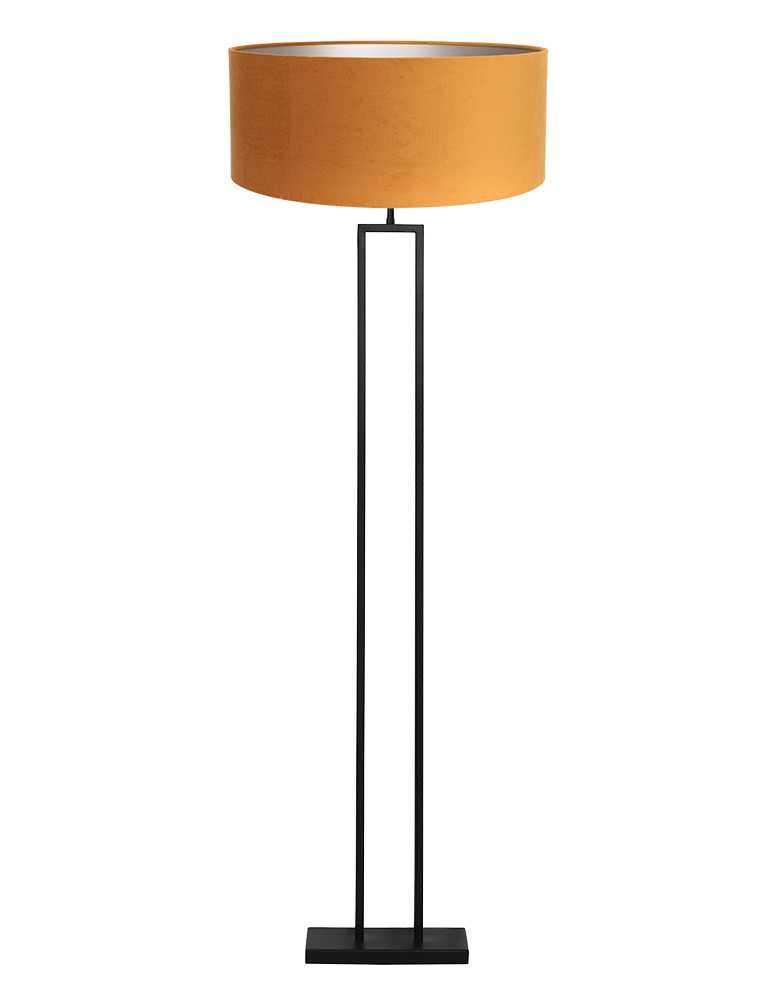 lampadaire-contemporain-noir-et-orange-light-et-living-shiva-or-et-noir-3812zw
